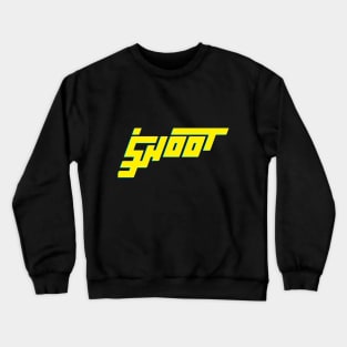 Shoot - Cyberpunk Logotype Style Crewneck Sweatshirt